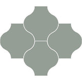 Mission San Felipe Sage 8"x8" Encaustic Cement Tile - Avente Tile
