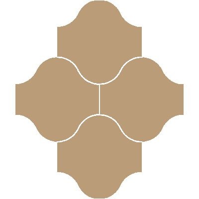 Mission San Felipe Sand 10"x10" Encaustic Cement Tile - Avente Tile