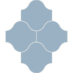 Mission San Felipe Sky Blue 10"x10" Encaustic Cement Tile - Avente Tile