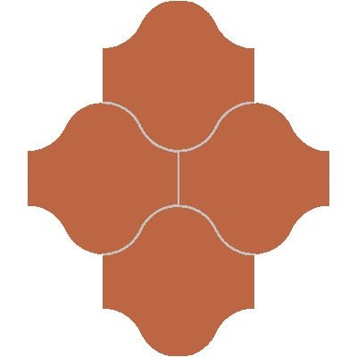 Mission San Felipe Terracotta 10"x10" Encaustic Cement Tile - Avente Tile