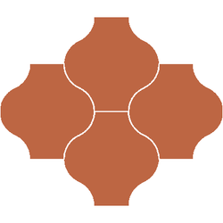 Mission San Felipe TerraCotta 8"x8" Encaustic Cement Tile - Avente Tile