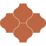 Mission San Felipe TerraCotta 8"x8" Encaustic Cement Tile - Avente Tile