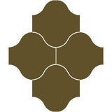 Mission San Felipe Verde Militar 10"x10" Encaustic Cement Tile - Avente Tile