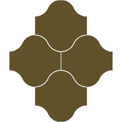 Mission San Felipe Verde Militar 10"x10" Encaustic Cement Tile - Avente Tile