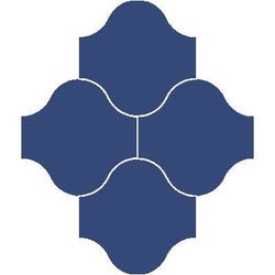 Mission San Felipe Weathley Blue 10"x10" Encaustic Cement Tile - Avente Tile