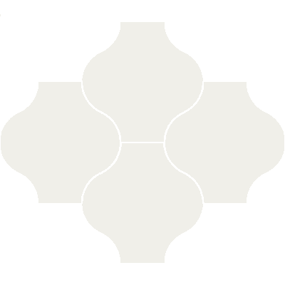 Mission San Felipe White 8"x8" Encaustic Cement Tile - Avente Tile