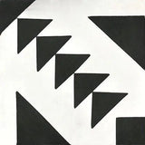 Mission Schloss Black 8"x8" Encaustic Cement Tile - Avente Tile