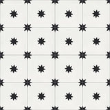 Mission Starry Night White 8"x8" Encaustic Cement Tile - Avente Tile