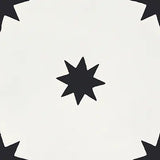 Mission Starry Night White 8"x8" Encaustic Cement Tile - Avente Tile