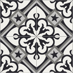 Mission Suzette A 8"x8" Encaustic Cement Tile - Avente Tile
