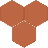 Mission Terracotta 8" Hexagon Encaustic Cement Tile - Avente Tile