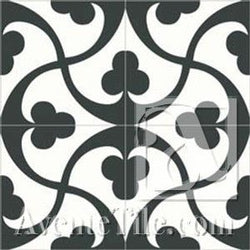 Mission Trebol A 8"x8" Encaustic Cement Tile - Avente Tile