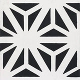 Mission Tunis Black 8"x8" Encaustic Cement Tile - Avente Tile