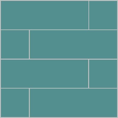 Mission Turquoise 4"x12" Encaustic Cement Tile - Avente Tile