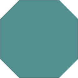 Mission Turquoise Octagon Encaustic Cement Tile 8"x8" - Avente Tile