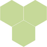 Mission Verde Caribe 8" Hexagon Encaustic Cement Tile - Avente Tile