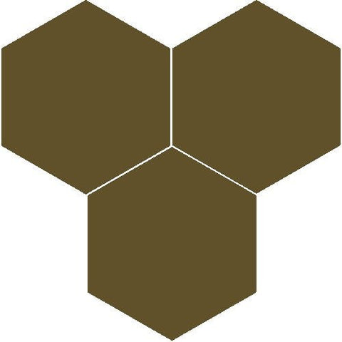 Mission Verde Militar 8" Hexagon Encaustic Cement Tile - Avente Tile