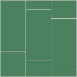 Mission Vert Fonce 6"x12" Encaustic Cement Tile - Avente Tile