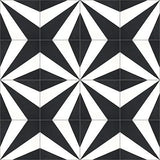 Mission Vienna Black 8"x8" Encaustic Cement Tile - Avente Tile
