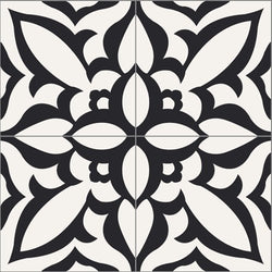 Mission Zebra Classic 8"x8" Encaustic Cement Tile - Avente Tile