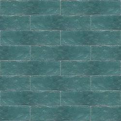 Mission Zellige Turquoise 2"x8" Cement Tile - Avente Tile