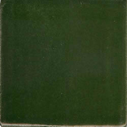 Yucatan Dark Green Hand Painted Plain Ceramic Tile