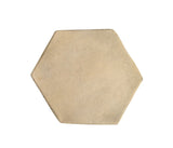 Arabesque 8 Inch Hexagon Bone Cement Tile