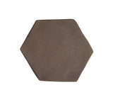 Arabesque 8 Inch Hexagon Brown Cement Tile