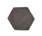 Arabesque 6" Hexagon Charcoal Cement Tile