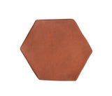 Arabesque 8 Inch Hexagon Mission Red Cement Tile