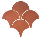  Arabesque 8 Inch Conche mission Red Cement Tile