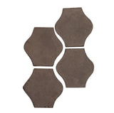 Arabesque 4x4 Pata Grande Cement Tile Brown