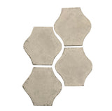 Arabesque 4x4 Pata Grande Cement Tile-Early Gray