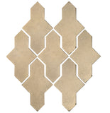 Arabesque Castille Cement Tile - Bone