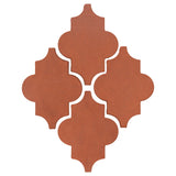 Arabesque Zafra Cement Tile - Mission Red