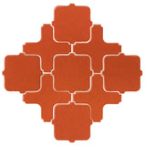 Avente Clay Arabesque Tangier Hazard Orange Tile