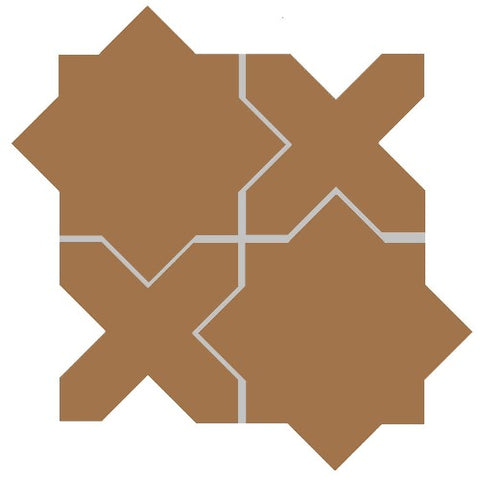 Avente Mission Arabesque Aragon Mohave Encaustic Cement Tile