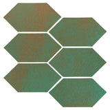 Clay Arabesque 4" x 8" Picket - Copper
