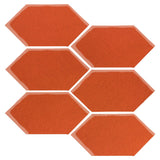 Clay Arabesque 4" x 8" Picket - Hazard Orange