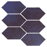 Clay Arabesque 4" x 8" Picket - Persian Blue