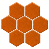Clay Arabesque 6" Hexagon Glazed Ceramic Tile - Nutmeg