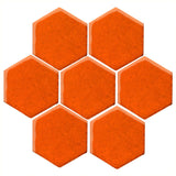 Clay Arabesque 6" Hexagon Glazed Ceramic Tile - Pimpkin