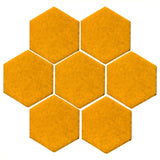 Clay Arabesque 6" Hexagon Glazed Ceramic Tile - Valencia Orange Matte