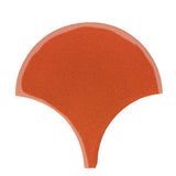 Clay Arabesque 8" Conche - Hazard Orange
