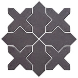 Clay Arabesque Alcazar Glazed Ceramic Tile - May Gray