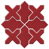 Clay Arabesque Alcazar Glazed Ceramic Tile - Plum