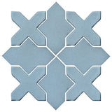 Clay Arabesque Alcazar Glazed Ceramic Tile - Turquoise