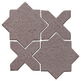 Clay Arabesque Aragon Glazed Ceramic Tile - Ash