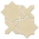 Clay Arabesque Aragon Glazed Ceramic Tile - Tapioca
