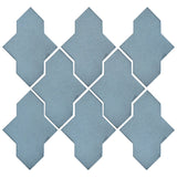 Clay Arabesque Castille Glazed Ceramic Tile - Turquoise